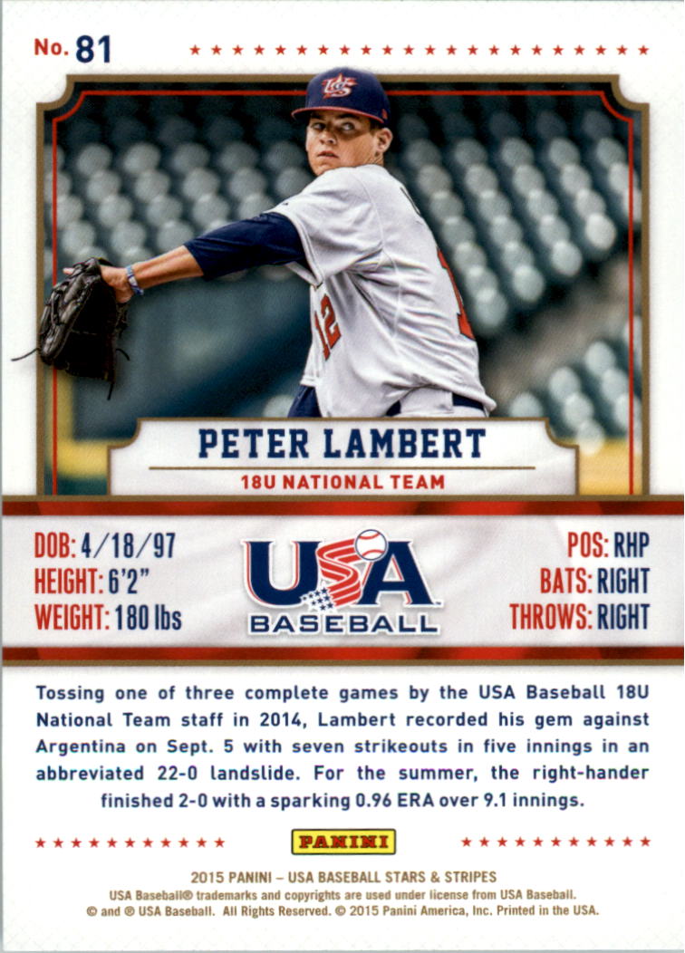 2015 USA Baseball Stars and Stripes Longevity Retail Gold Baseball Card Pick - Picture 135 of 167