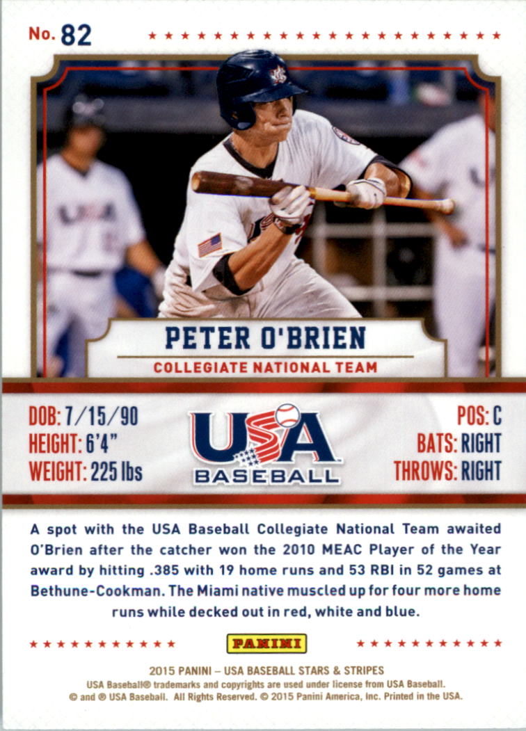 2015 USA Baseball Stars and Stripes Longevity Retail Gold Baseball Card Pick - Picture 137 of 167