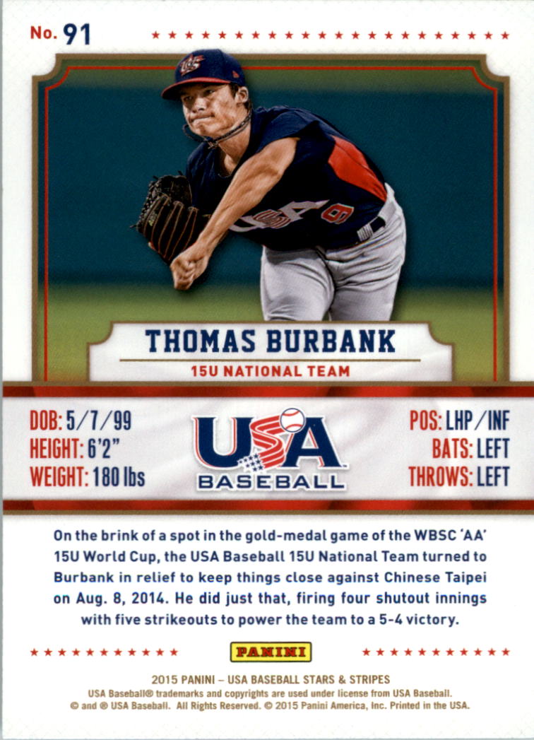 2015 USA Baseball Stars and Stripes Longevity Retail Gold Baseball Card Pick - Picture 153 of 167