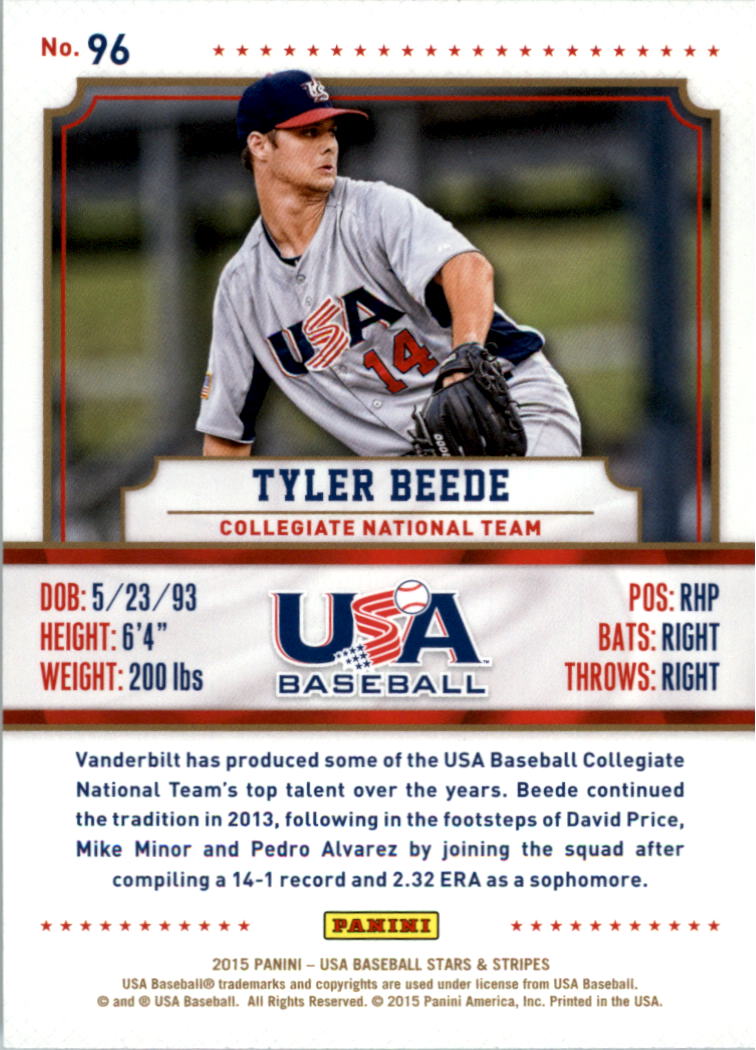 2015 USA Baseball Stars and Stripes Longevity Retail Gold Baseball Card Pick - Picture 161 of 167