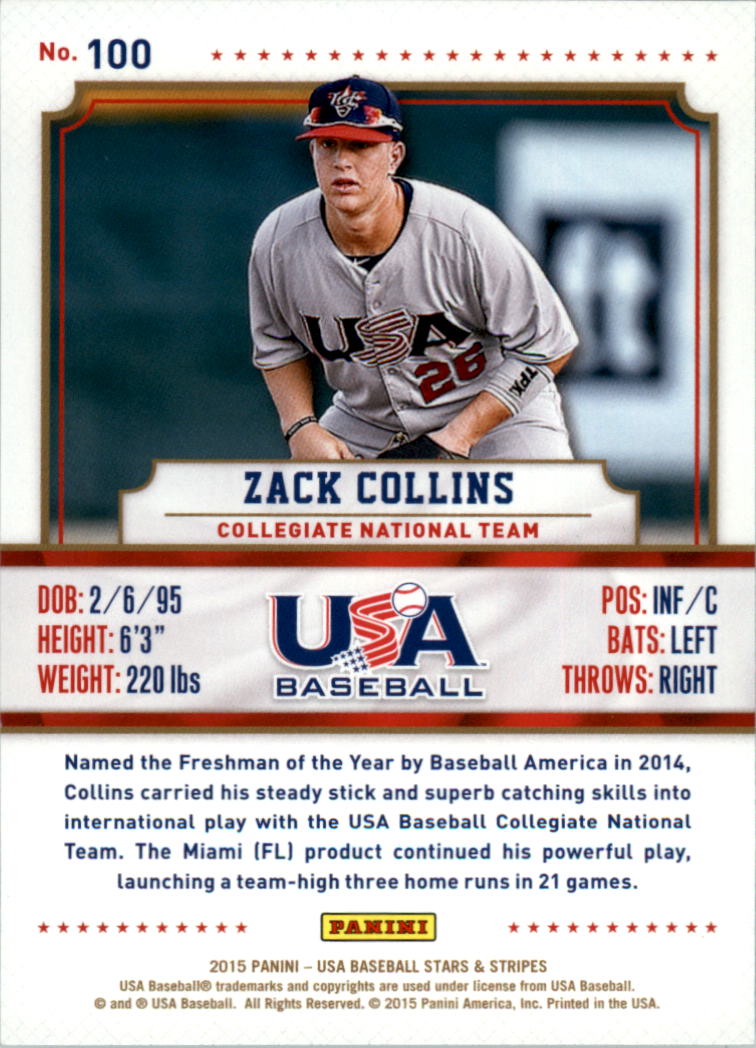 2015 USA Baseball Stars and Stripes Longevity Retail Gold Baseball Card Pick - Picture 167 of 167