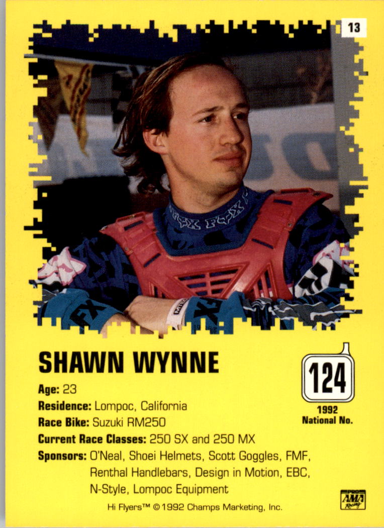 1992 Champ's Hi Flyers Motocross #132 Kyle Lewis - NM-MT