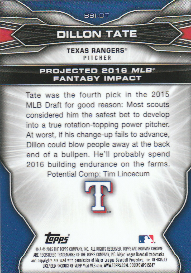 2015 Bowman Chrome Draft Baseball - Picture 245 of 313