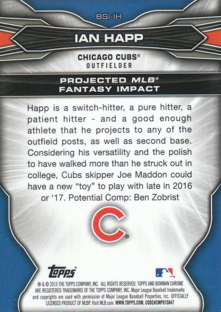 2015 Bowman Chrome Draft Baseball - Picture 247 of 313