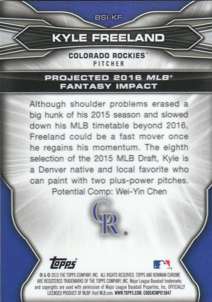 2015 Bowman Chrome Draft Baseball - Picture 255 of 313