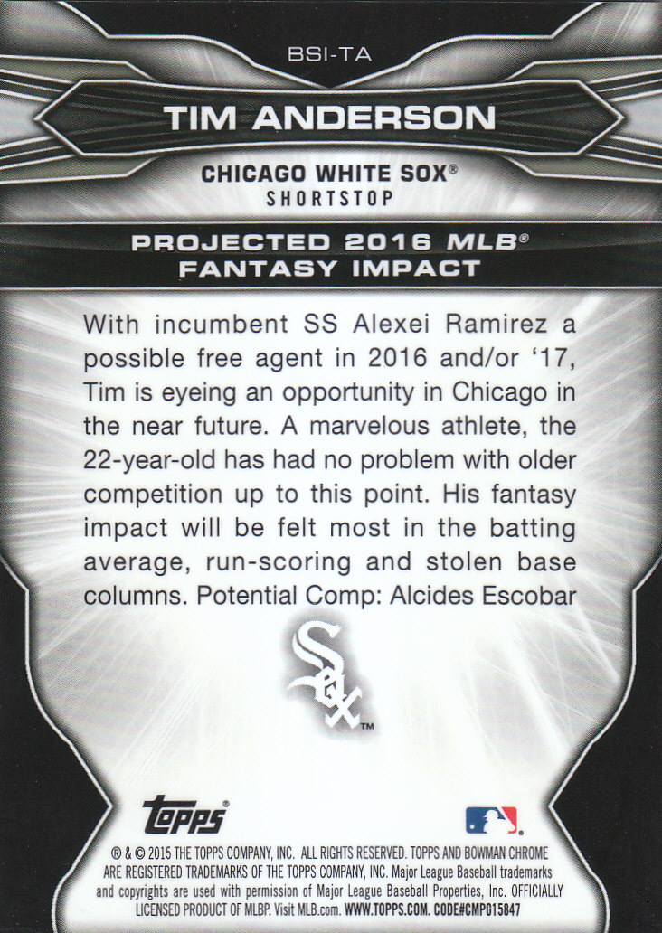 2015 Bowman Chrome Draft Baseball - Picture 265 of 313