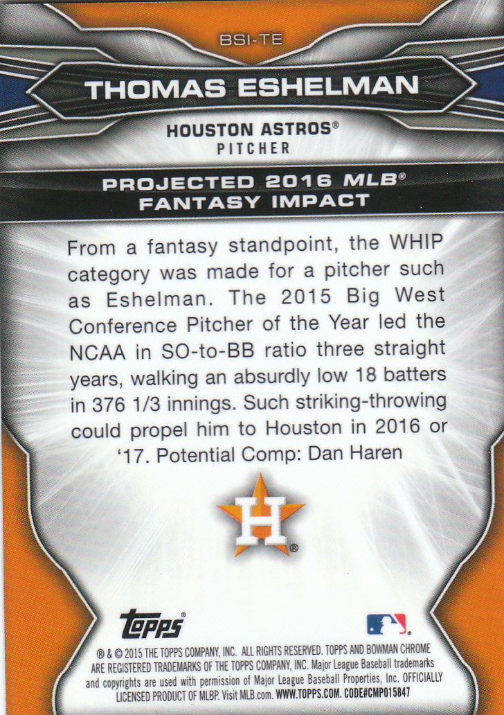 2015 Bowman Chrome Draft Baseball - Picture 267 of 313