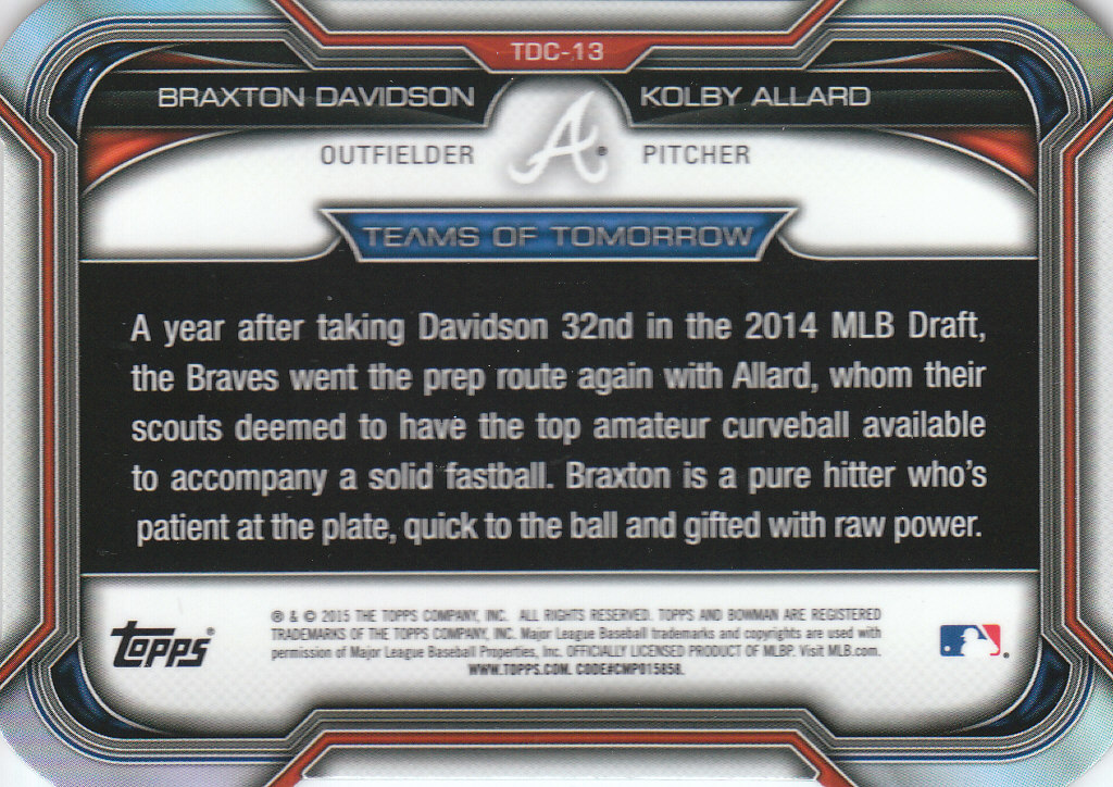 2015 Bowman Chrome Draft Baseball - Picture 313 of 313