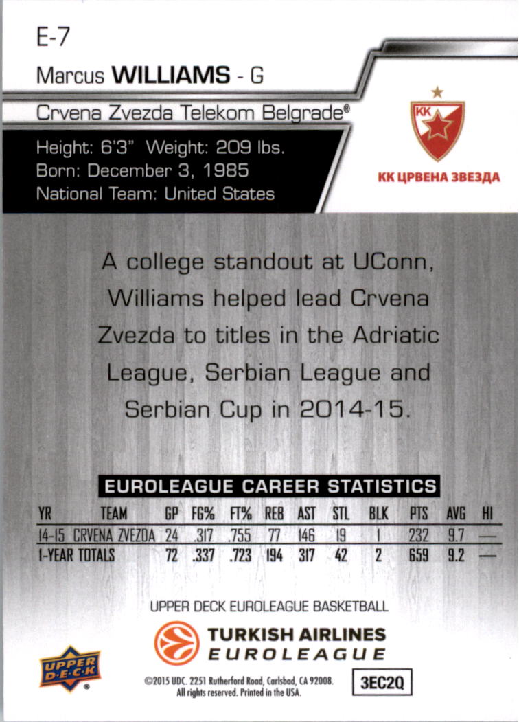 2015-16 Upper Deck Turkish Airlines Euroleague you pick - Picture 9 of 103