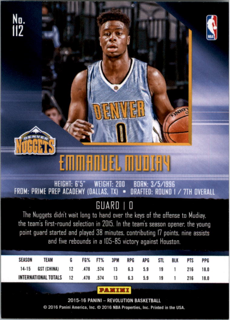 2015-16 Panini Revolution Basketball Infinite YOU PICK - Picture 45 of 75