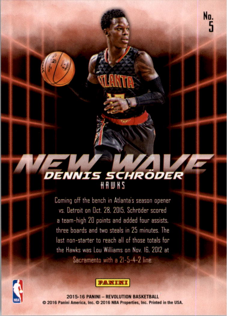 2015-16 Panini Revolution Basketball New Wave YOU PICK - Picture 9 of 31