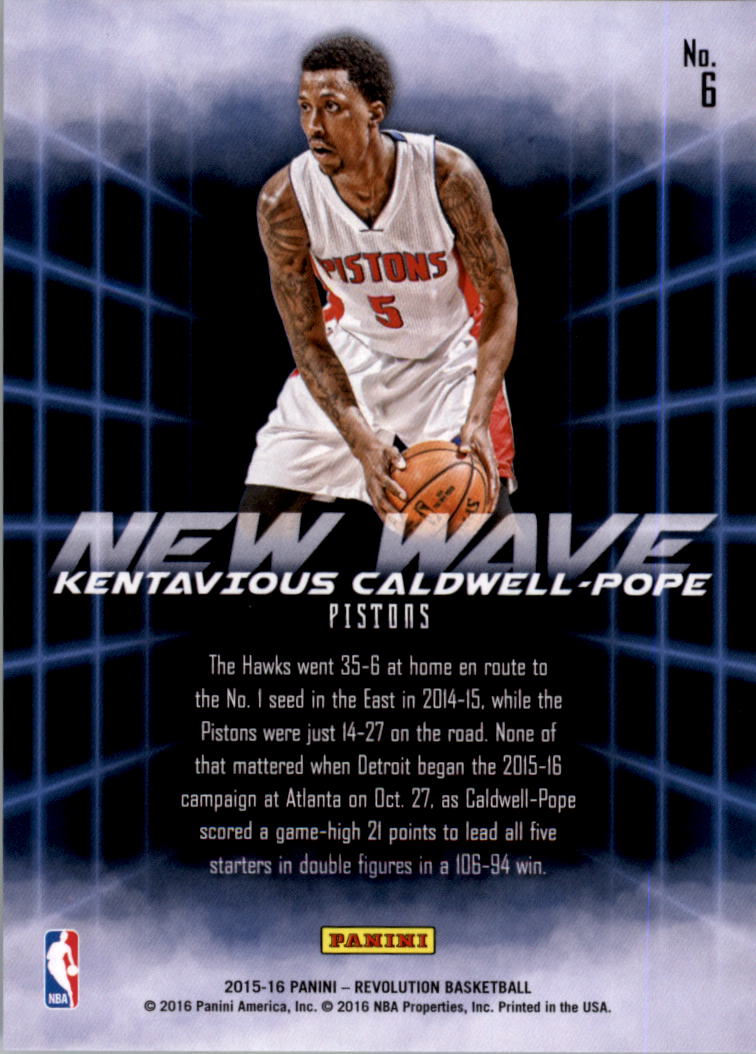 2015-16 Panini Revolution Basketball New Wave YOU PICK - Picture 11 of 31