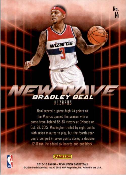 2015-16 Panini Revolution Basketball New Wave YOU PICK - Picture 23 of 31