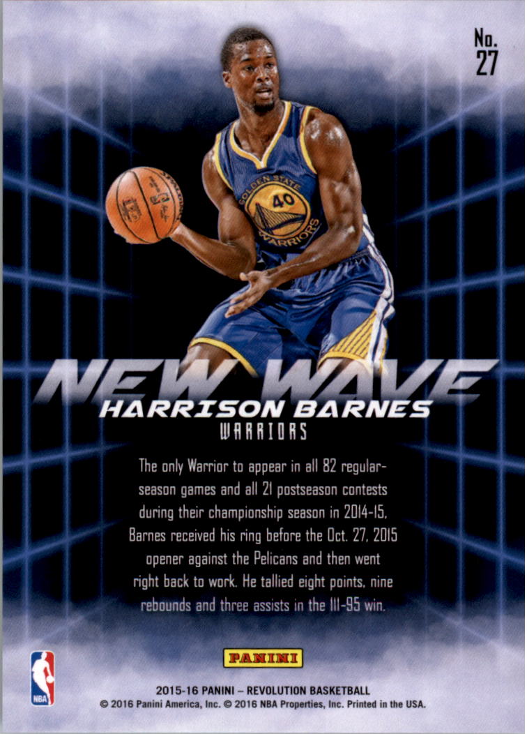 2015-16 Panini Revolution Basketball New Wave YOU PICK - Picture 27 of 31