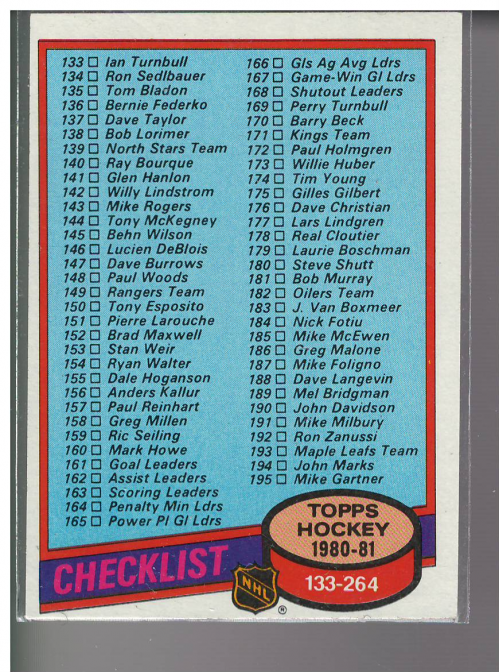 A5984- 1980-81 Topps Hk 201-264 MOST STOCK PHOTOS -You Pick- 15+ FREE US SHIP