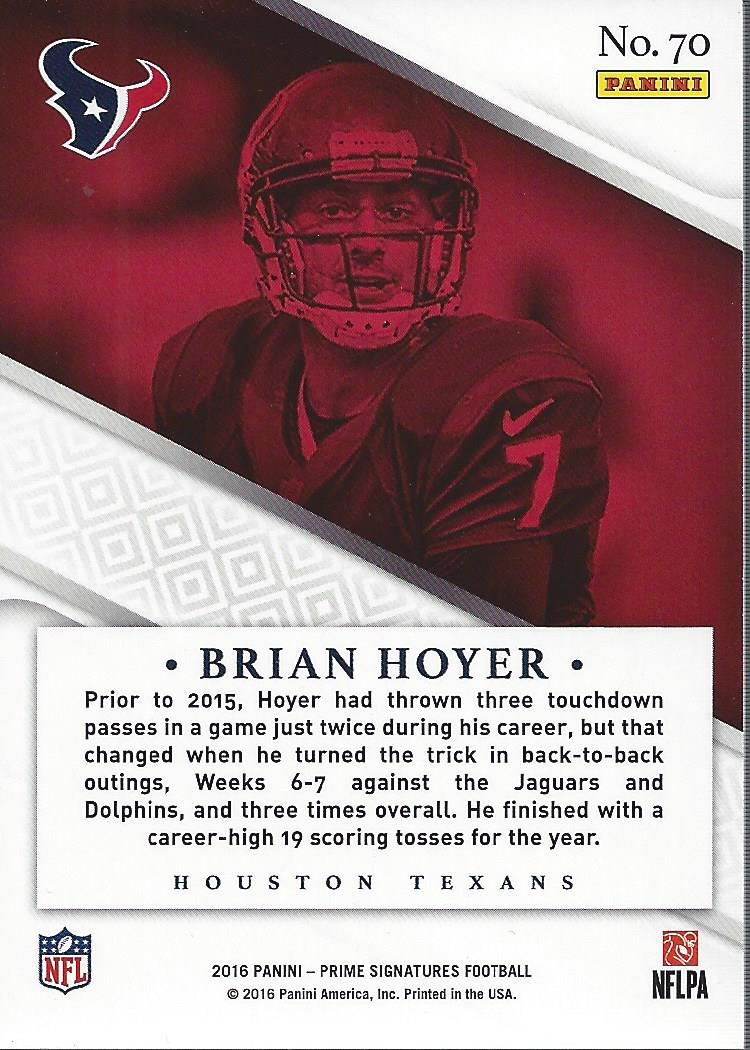 Brian Hoyer 2016 Panini Chicago Bears Card #53 at 's Sports