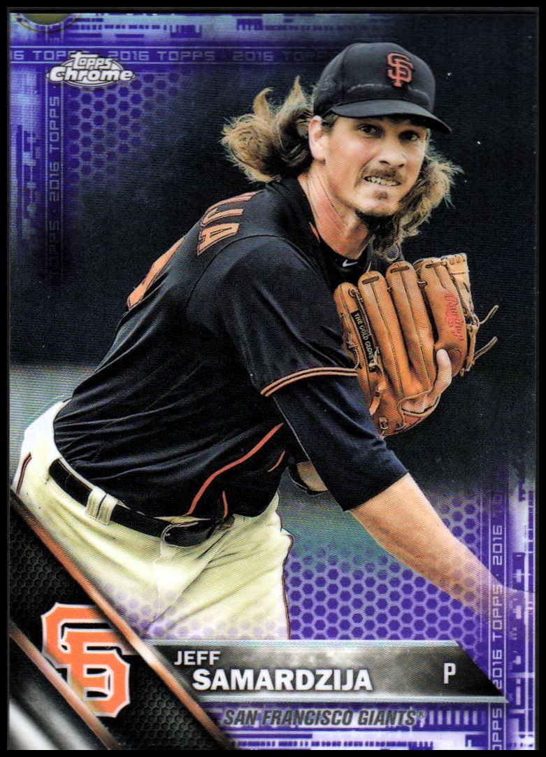 Refractores Topps 2016 cromados béisbol púrpura refractor paralelo tú eliges - Imagen 7 de 8