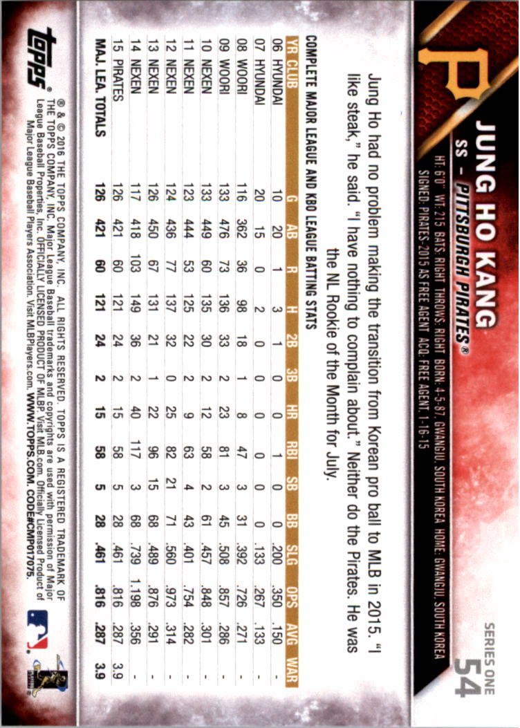 2016 Topps All-Star Game Silver 1-250 (you pick) - Picture 83 of 399