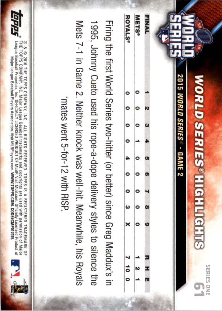 2016 Topps All-Star Game Silver 1-250 (you pick) - Picture 93 of 399