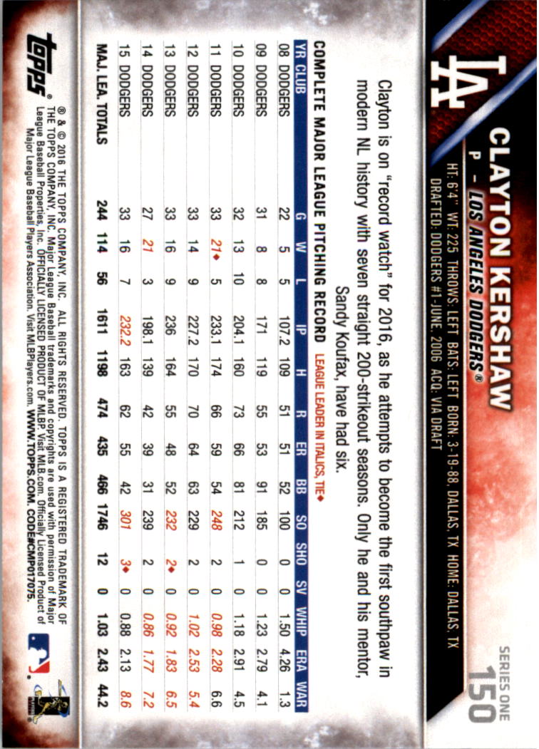 2016 Topps All-Star Game Silver 1-250 (you pick) - Picture 237 of 399
