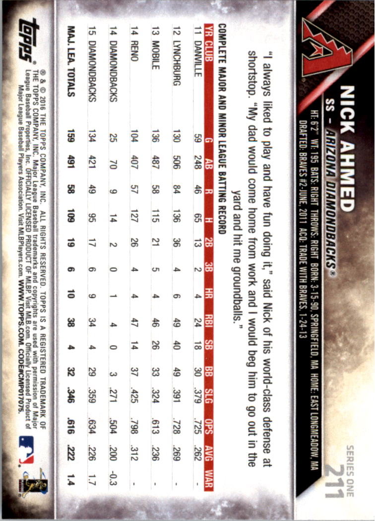 2016 Topps All-Star Game Silver 1-250 (you pick) - Picture 337 of 399
