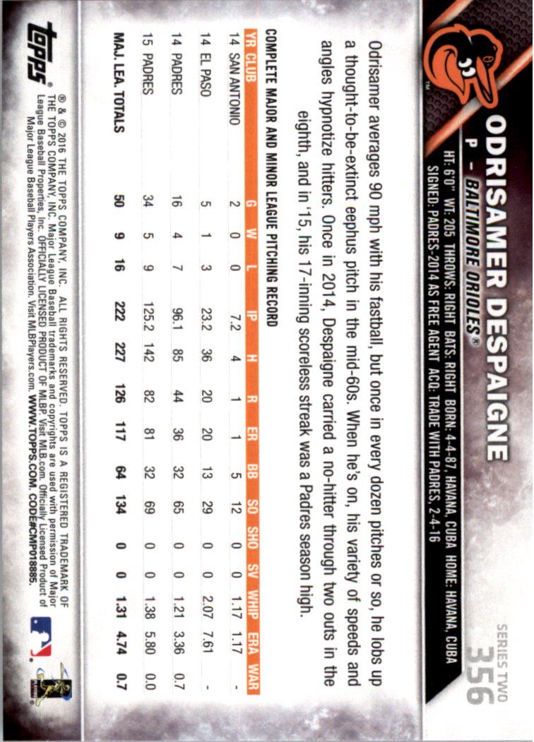 2016 Topps All-Star Game Silver 252-501 (you pick) - Picture 161 of 403