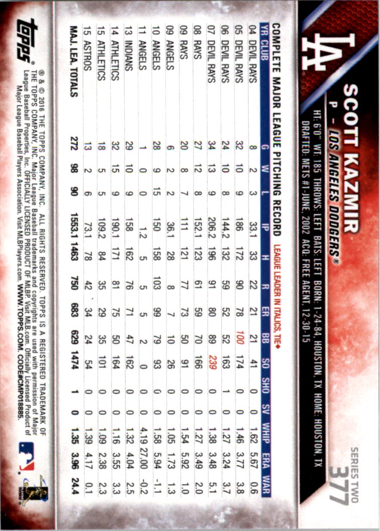 2016 Topps All-Star Game Silver 252-501 (you pick) - Picture 195 of 403