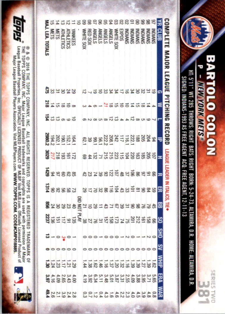 2016 Topps All-Star Game Silver 252-501 (you pick) - Picture 203 of 403