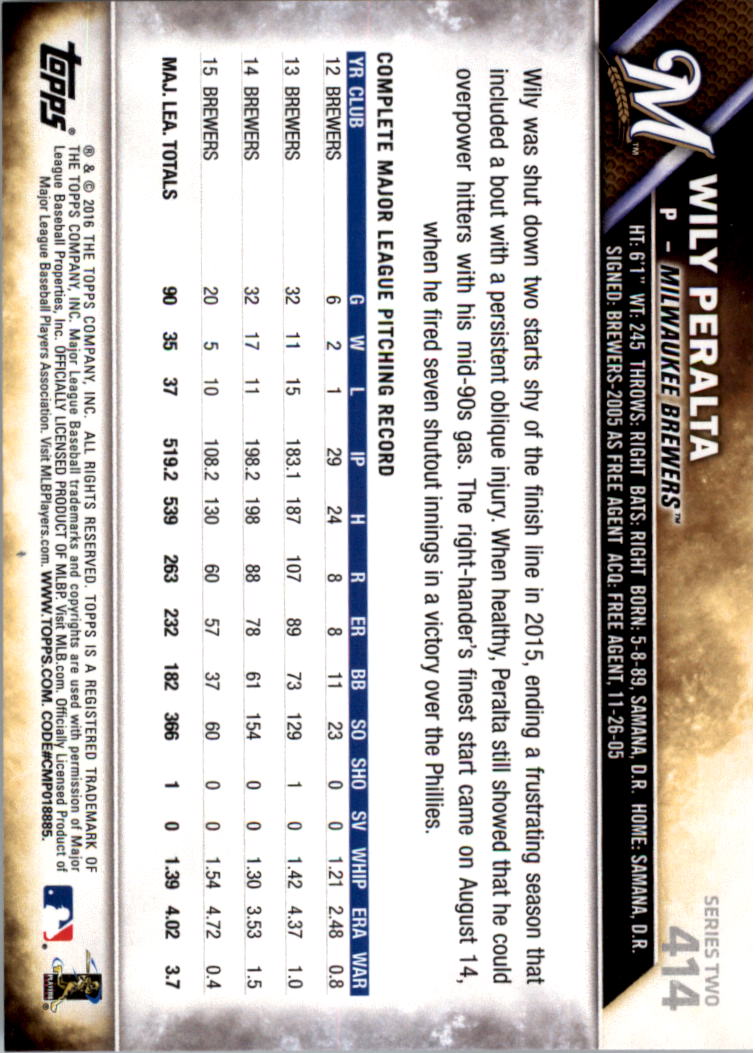 2016 Topps All-Star Game Silver 252-501 (you pick) - Picture 263 of 403