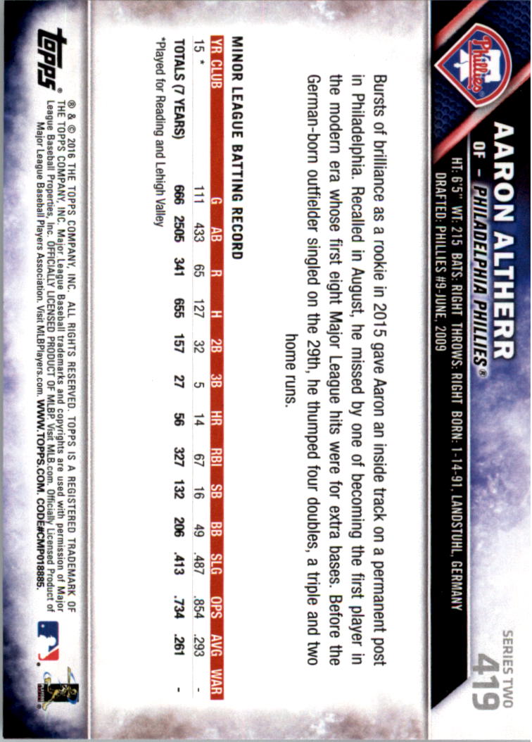 2016 Topps All-Star Game Silver 252-501 (you pick) - Picture 273 of 403