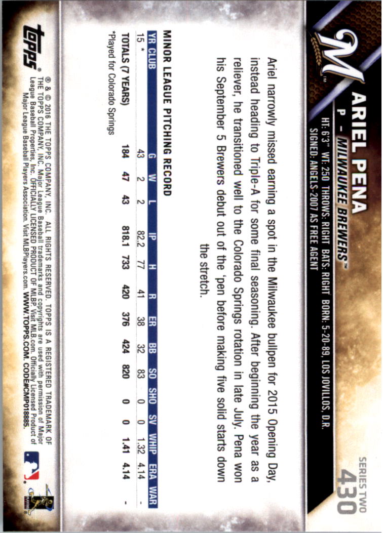 2016 Topps All-Star Game Silver 252-501 (you pick) - Picture 293 of 403