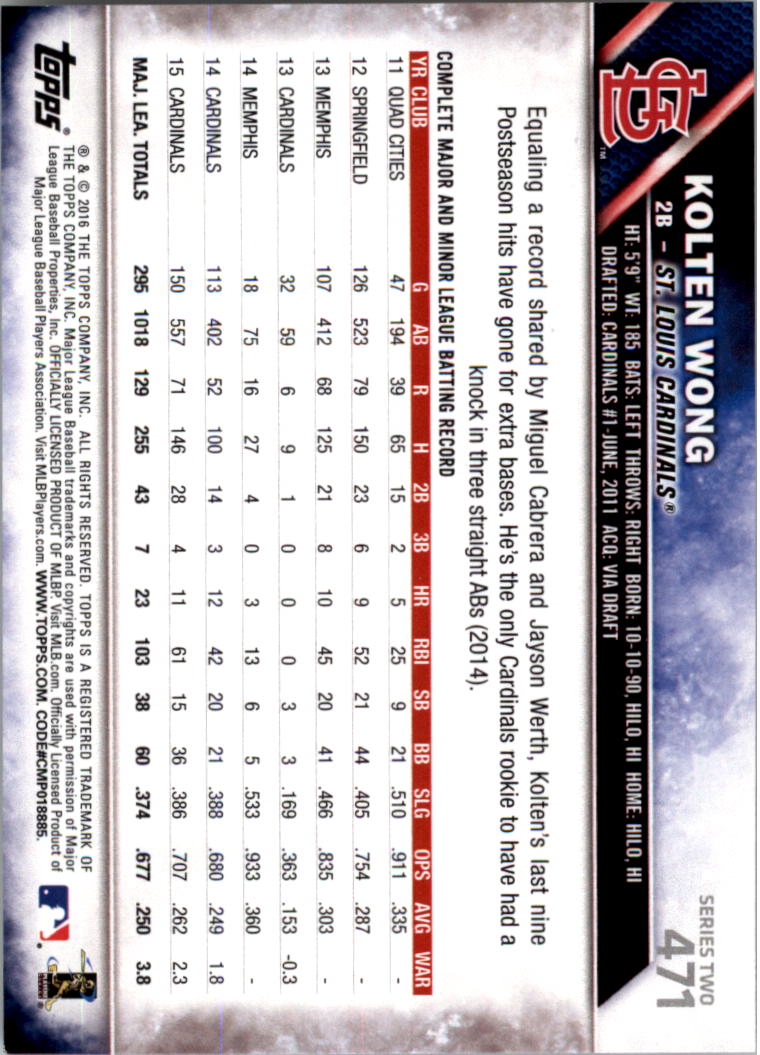 2016 Topps All-Star Game Silver 252-501 (you pick) - Picture 353 of 403