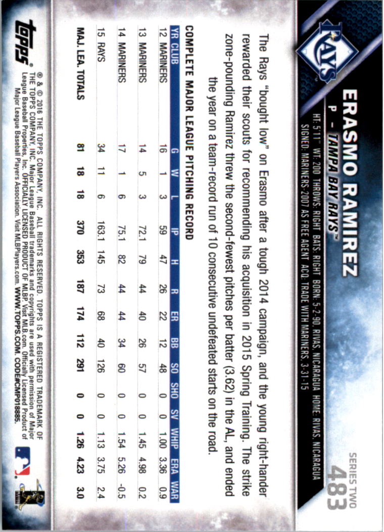 2016 Topps All-Star Game Silver 252-501 (you pick) - Picture 371 of 403
