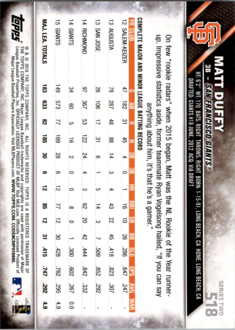 2016 Topps All-Star Game Silver 502-701 (you pick) - Picture 23 of 313