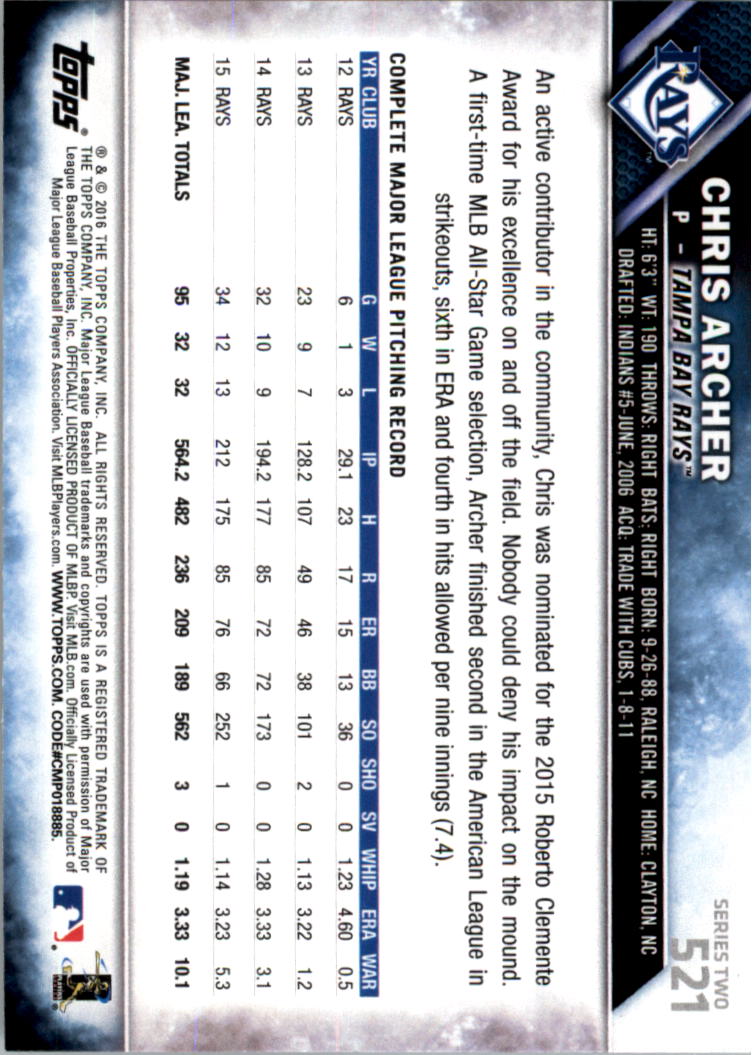 2016 Topps All-Star Game Silver 502-701 (you pick) - Picture 29 of 313