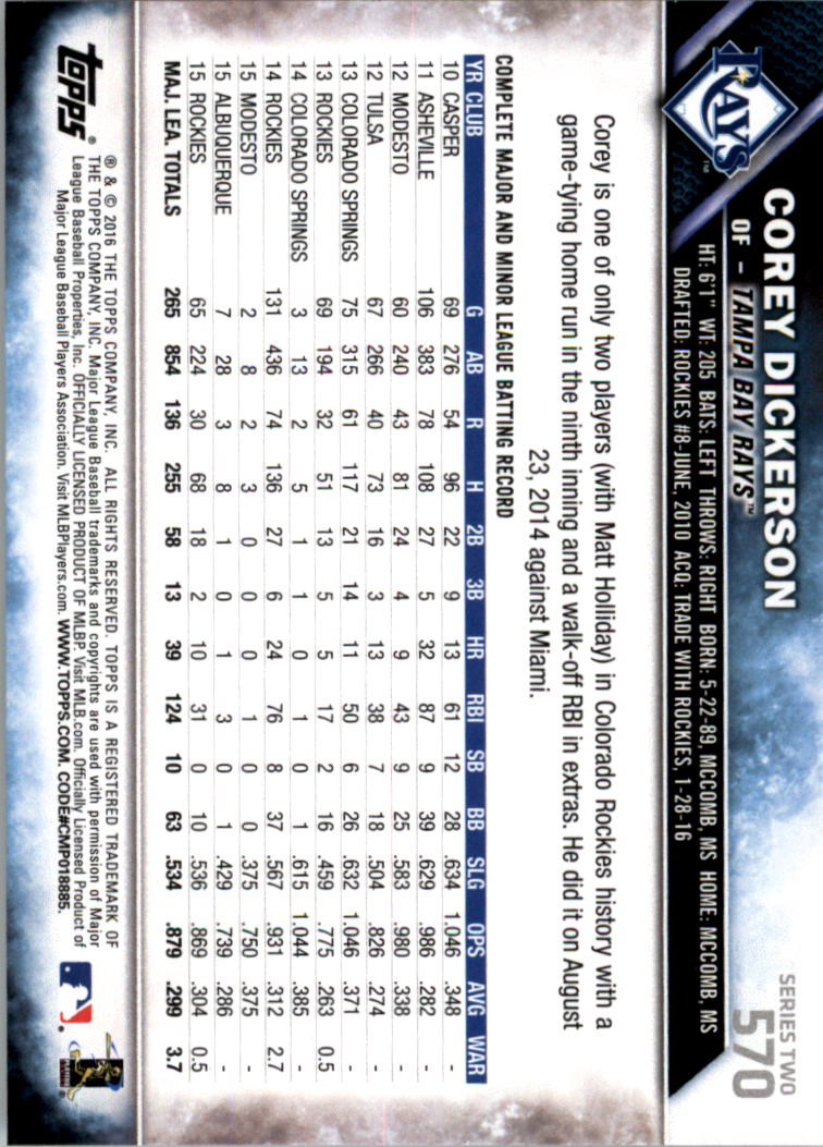 2016 Topps All-Star Game Silver 502-701 (you pick) - Picture 113 of 313