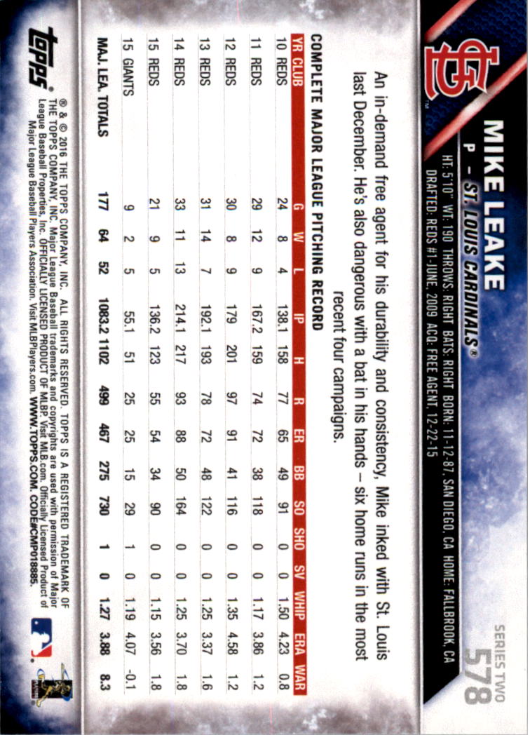 2016 Topps All-Star Game Silver 502-701 (you pick) - Picture 123 of 313
