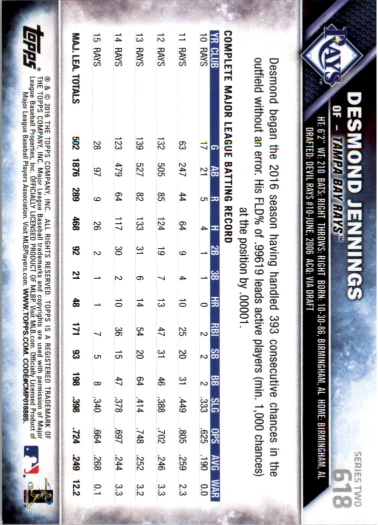 2016 Topps All-Star Game Silver 502-701 (you pick) - Picture 183 of 313