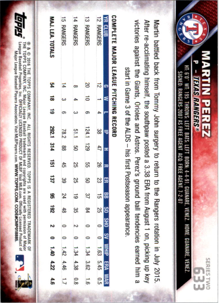 2016 Topps All-Star Game Silver 502-701 (you pick) - Picture 207 of 313