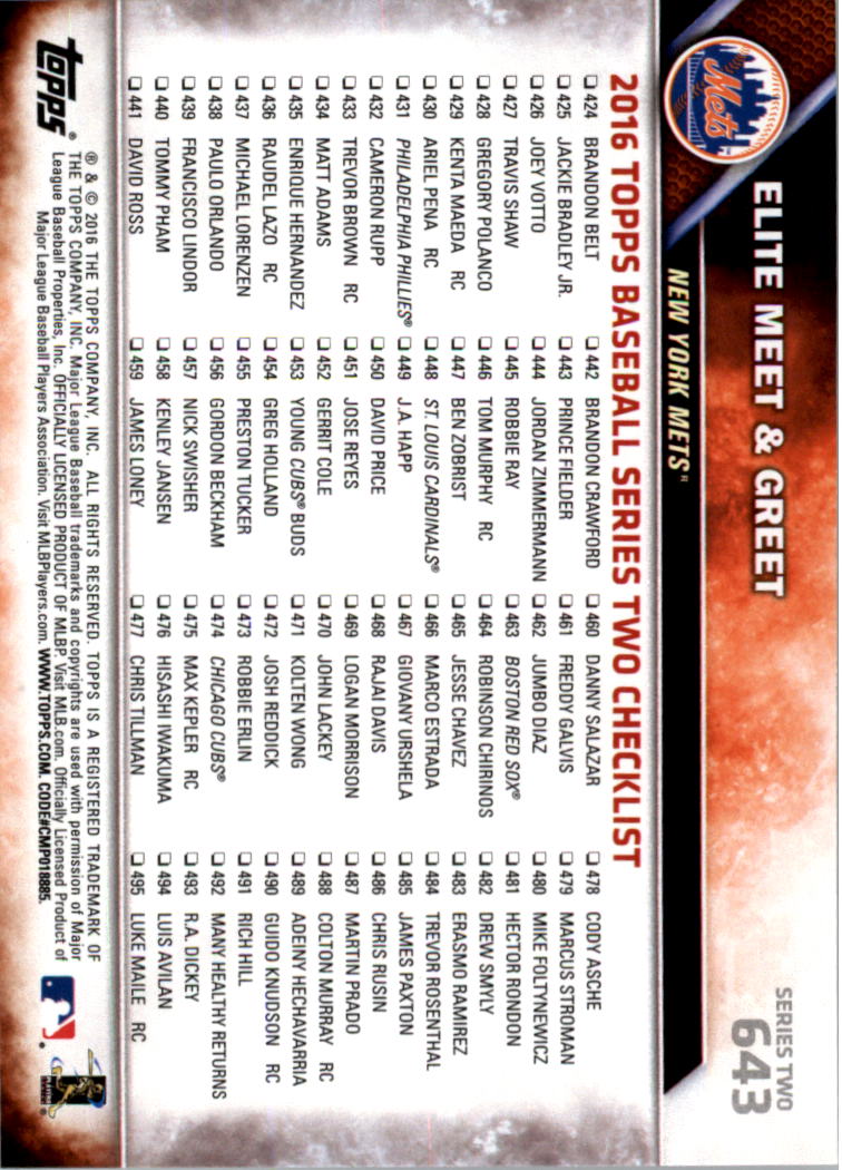 2016 Topps All-Star Game Silver 502-701 (you pick) - Picture 223 of 313