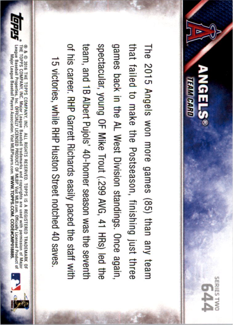 2016 Topps All-Star Game Silver 502-701 (you pick) - Picture 225 of 313
