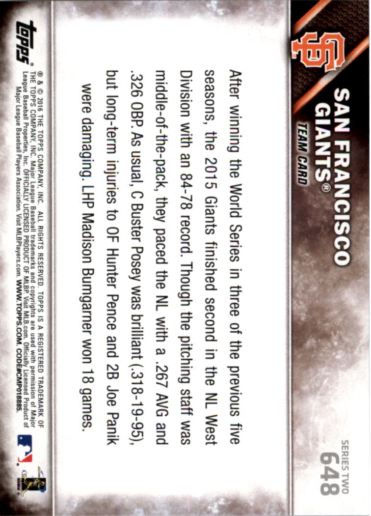 2016 Topps All-Star Game Silver 502-701 (you pick) - Picture 233 of 313