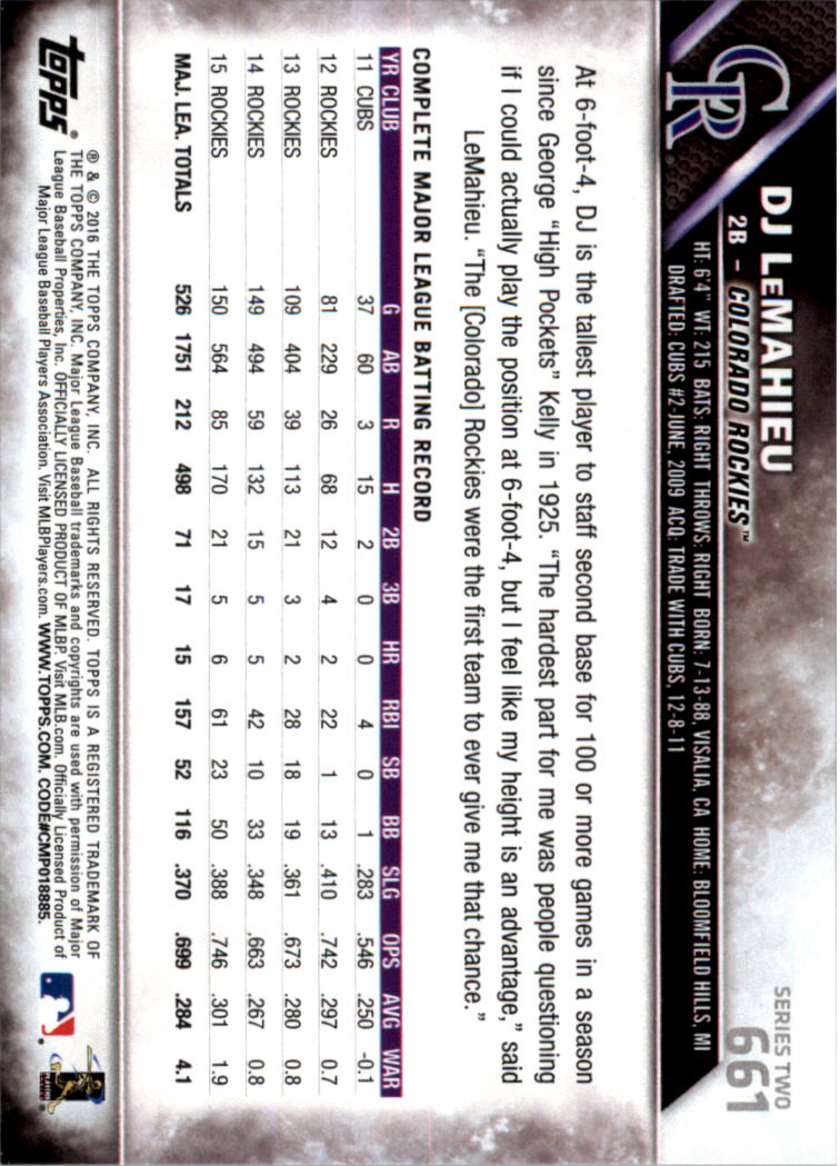 2016 Topps All-Star Game Silver 502-701 (you pick) - Picture 257 of 313