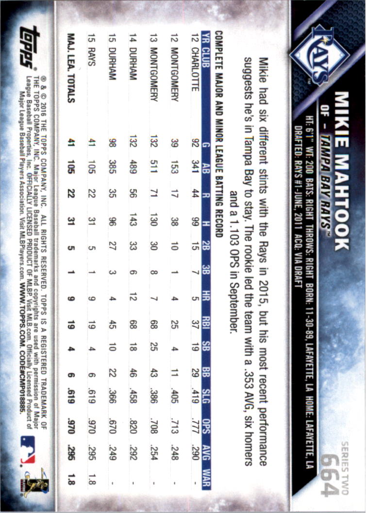 2016 Topps All-Star Game Silver 502-701 (you pick) - Picture 263 of 313