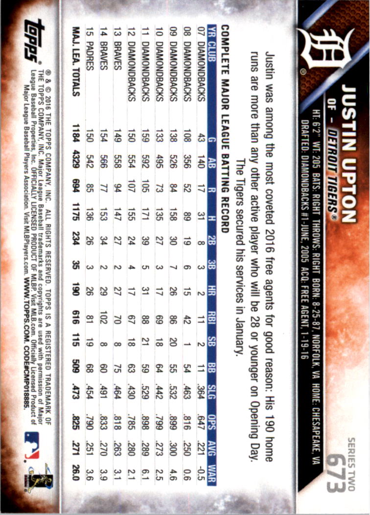 2016 Topps All-Star Game Silver 502-701 (you pick) - Picture 273 of 313