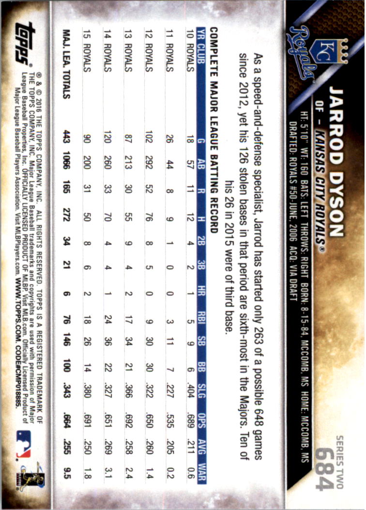 2016 Topps All-Star Game Silver 502-701 (you pick) - Picture 289 of 313