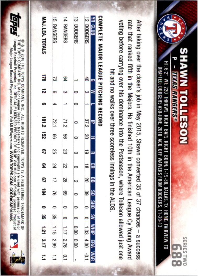 2016 Topps All-Star Game Silver 502-701 (you pick) - Picture 293 of 313