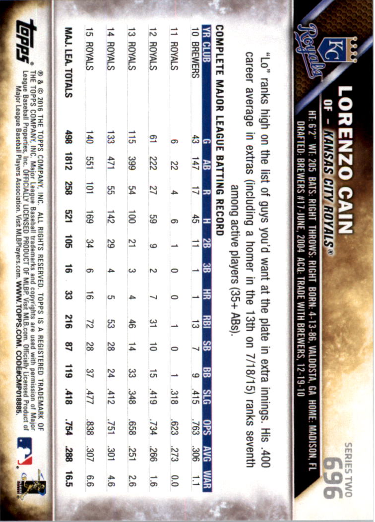 2016 Topps All-Star Game Silver 502-701 (you pick) - Picture 303 of 313