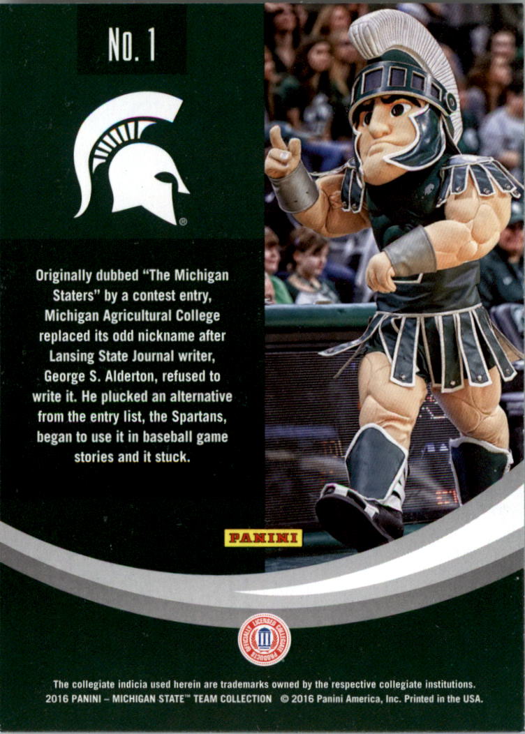 2016 Panini Michigan State Trading Card Pick