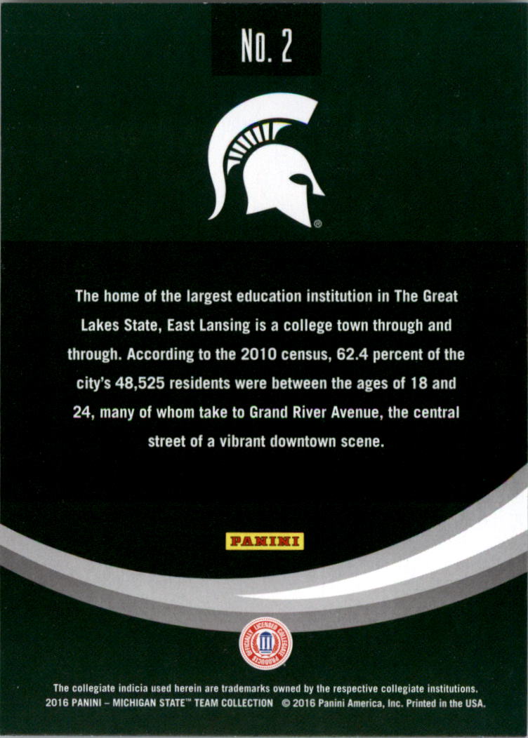 2016 Panini Michigan State Trading Card Pick